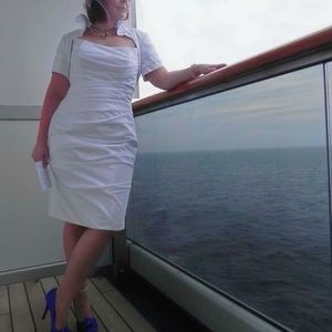 Galina Short Wedding/Reception Dress w/Jacket